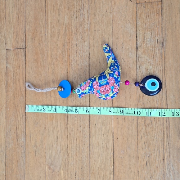 Wall Decorating Amen Bird Blue Evil eyes 12"×5" - Picture 7 of 8